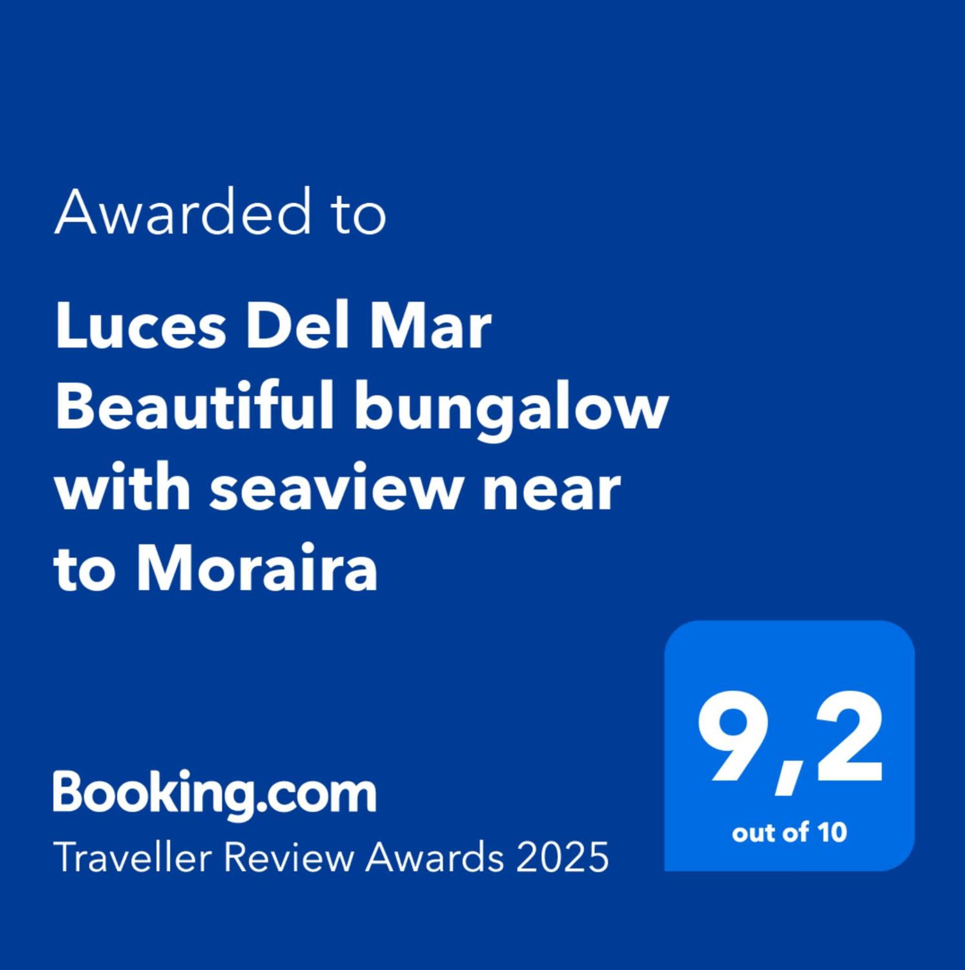 Luces Del Mar Beautiful Bungalow With Seaview Near To Moraira 베니타첼 외부 사진